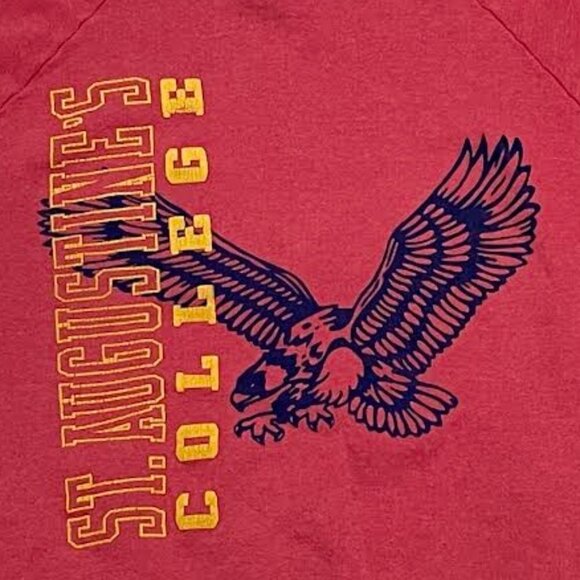 Vintage 90s St. Augustine College Falcons Crewneck North Carolina Sweatshirt - Picture 2 of 5